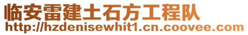 臨安雷建土石方工程隊