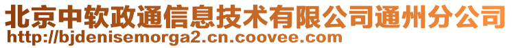 北京中軟政通信息技術(shù)有限公司通州分公司