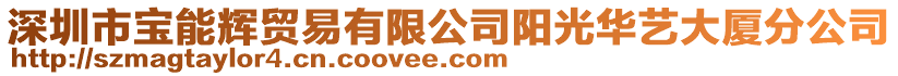 深圳市寶能輝貿易有限公司陽光華藝大廈分公司
