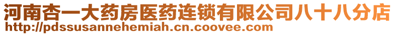 河南杏一大藥房醫(yī)藥連鎖有限公司八十八分店