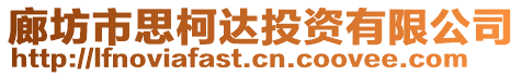 廊坊市思柯達(dá)投資有限公司