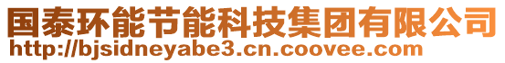 國泰環(huán)能節(jié)能科技集團(tuán)有限公司