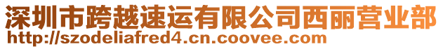 深圳市跨越速運(yùn)有限公司西麗營(yíng)業(yè)部