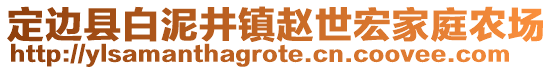 定邊縣白泥井鎮(zhèn)趙世宏家庭農(nóng)場