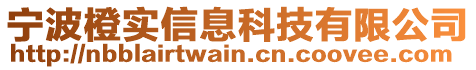 寧波橙實(shí)信息科技有限公司