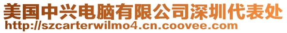 美國(guó)中興電腦有限公司深圳代表處