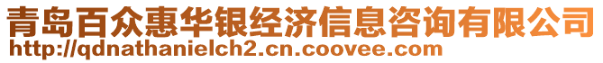 青島百眾惠華銀經(jīng)濟信息咨詢有限公司