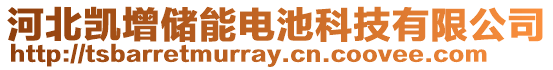河北凱增儲能電池科技有限公司