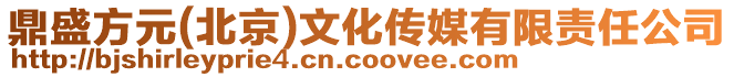 鼎盛方元(北京)文化傳媒有限責任公司
