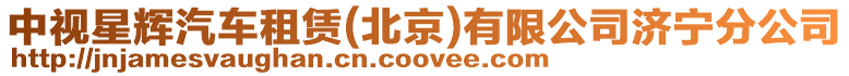 中視星輝汽車(chē)租賃(北京)有限公司濟(jì)寧分公司