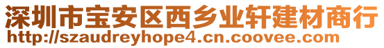 深圳市寶安區(qū)西鄉(xiāng)業(yè)軒建材商行