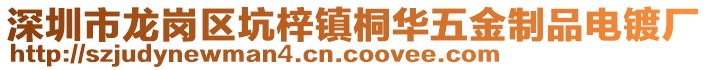 深圳市龍崗區(qū)坑梓鎮(zhèn)桐華五金制品電鍍廠