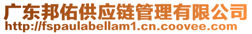 廣東邦佑供應鏈管理有限公司