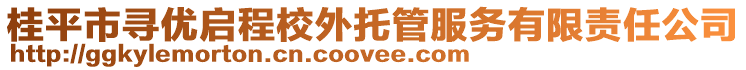 桂平市尋優啟程校外托管服務有限責任公司