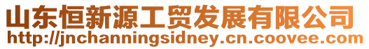 山東恒新源工貿(mào)發(fā)展有限公司