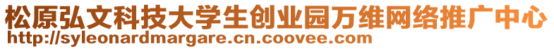 松原弘文科技大學(xué)生創(chuàng)業(yè)園萬維網(wǎng)絡(luò)推廣中心