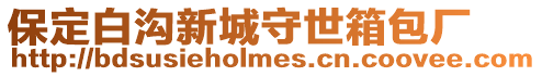 保定白溝新城守世箱包廠