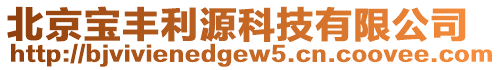 北京宝丰利源科技有限公司