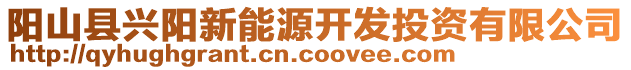 陽山縣興陽新能源開發(fā)投資有限公司