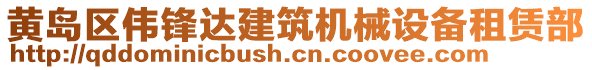 黃島區(qū)偉鋒達(dá)建筑機(jī)械設(shè)備租賃部