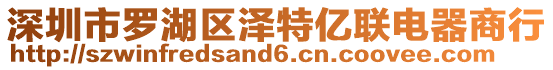 深圳市羅湖區(qū)澤特億聯(lián)電器商行