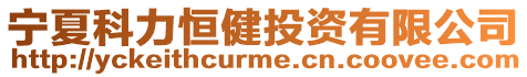 寧夏科力恒健投資有限公司