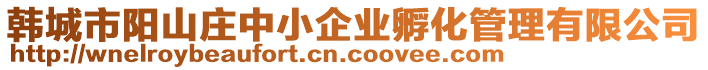 韓城市陽山莊中小企業(yè)孵化管理有限公司