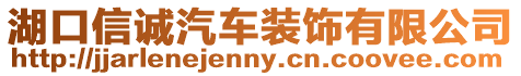 湖口信誠汽車裝飾有限公司