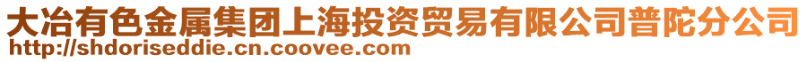 大冶有色金屬集團(tuán)上海投資貿(mào)易有限公司普陀分公司