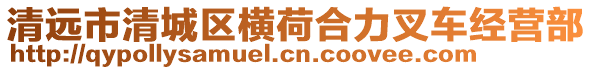 清遠(yuǎn)市清城區(qū)橫荷合力叉車經(jīng)營部