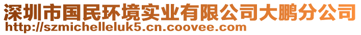 深圳市國民環(huán)境實(shí)業(yè)有限公司大鵬分公司