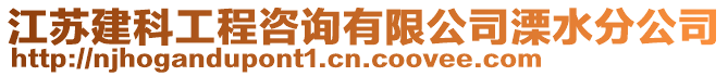 江蘇建科工程咨詢有限公司溧水分公司