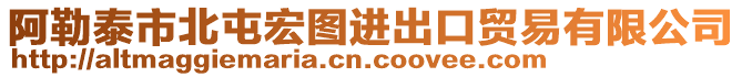 阿勒泰市北屯宏圖進(jìn)出口貿(mào)易有限公司