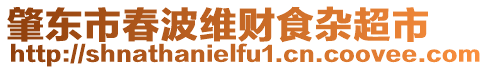 肇東市春波維財食雜超市