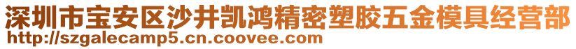 深圳市寶安區(qū)沙井凱鴻精密塑膠五金模具經(jīng)營部