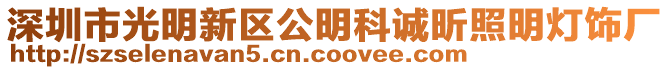 深圳市光明新區公明科誠昕照明燈飾廠
