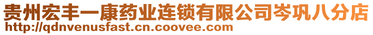 貴州宏豐一康藥業(yè)連鎖有限公司岑鞏八分店