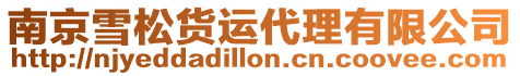 南京雪松貨運代理有限公司