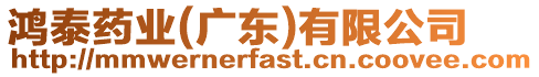 鴻泰藥業(yè)(廣東)有限公司