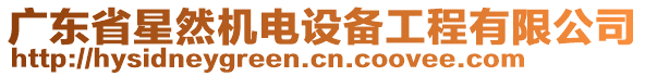 廣東省星然機(jī)電設(shè)備工程有限公司