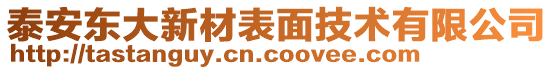 泰安東大新材表面技術(shù)有限公司