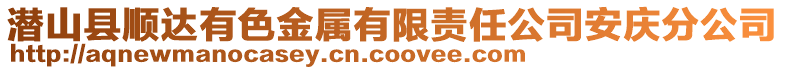 潛山縣順達(dá)有色金屬有限責(zé)任公司安慶分公司