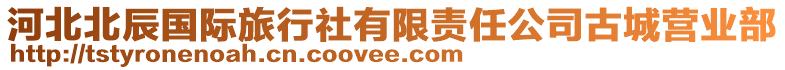 河北北辰國(guó)際旅行社有限責(zé)任公司古城營(yíng)業(yè)部