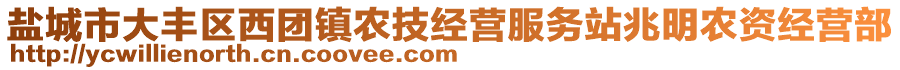 盐城市大丰区西团镇农技经营服务站兆明农资经营部