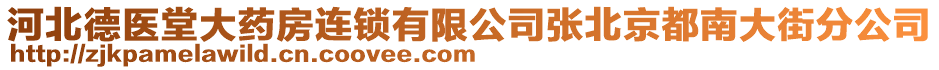 河北德醫(yī)堂大藥房連鎖有限公司張北京都南大街分公司