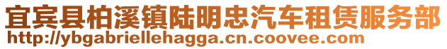 宜宾县柏溪镇陆明忠汽车租赁服务部