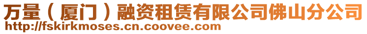 萬量(廈門)融資租賃有限公司佛山分公司