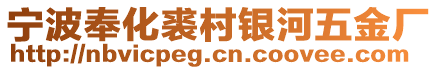 寧波奉化裘村銀河五金廠