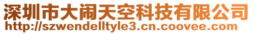 深圳市大鬧天空科技有限公司