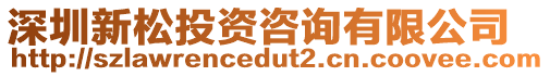 深圳新松投資咨詢有限公司